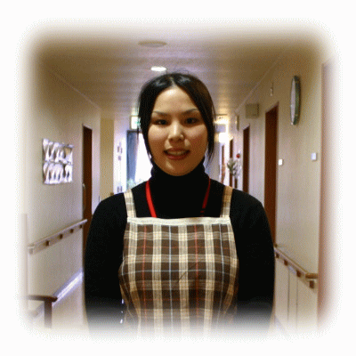 介護付き有料老人ホーム　アミーユよんでん道後 　介護福祉士　キャンベル永莉さん