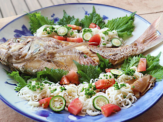 特別感が味わえる郷土めし『鯛そうめん』